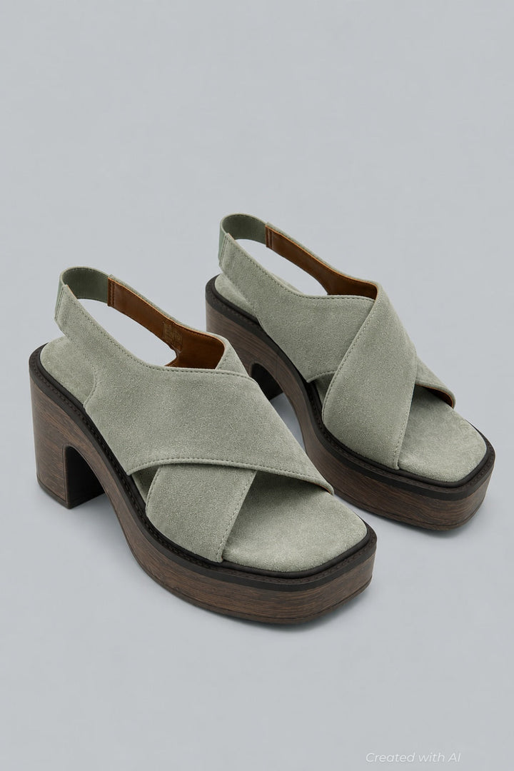 Women’s Cora Platform Clog Sandals - Botanical Suede - Clog