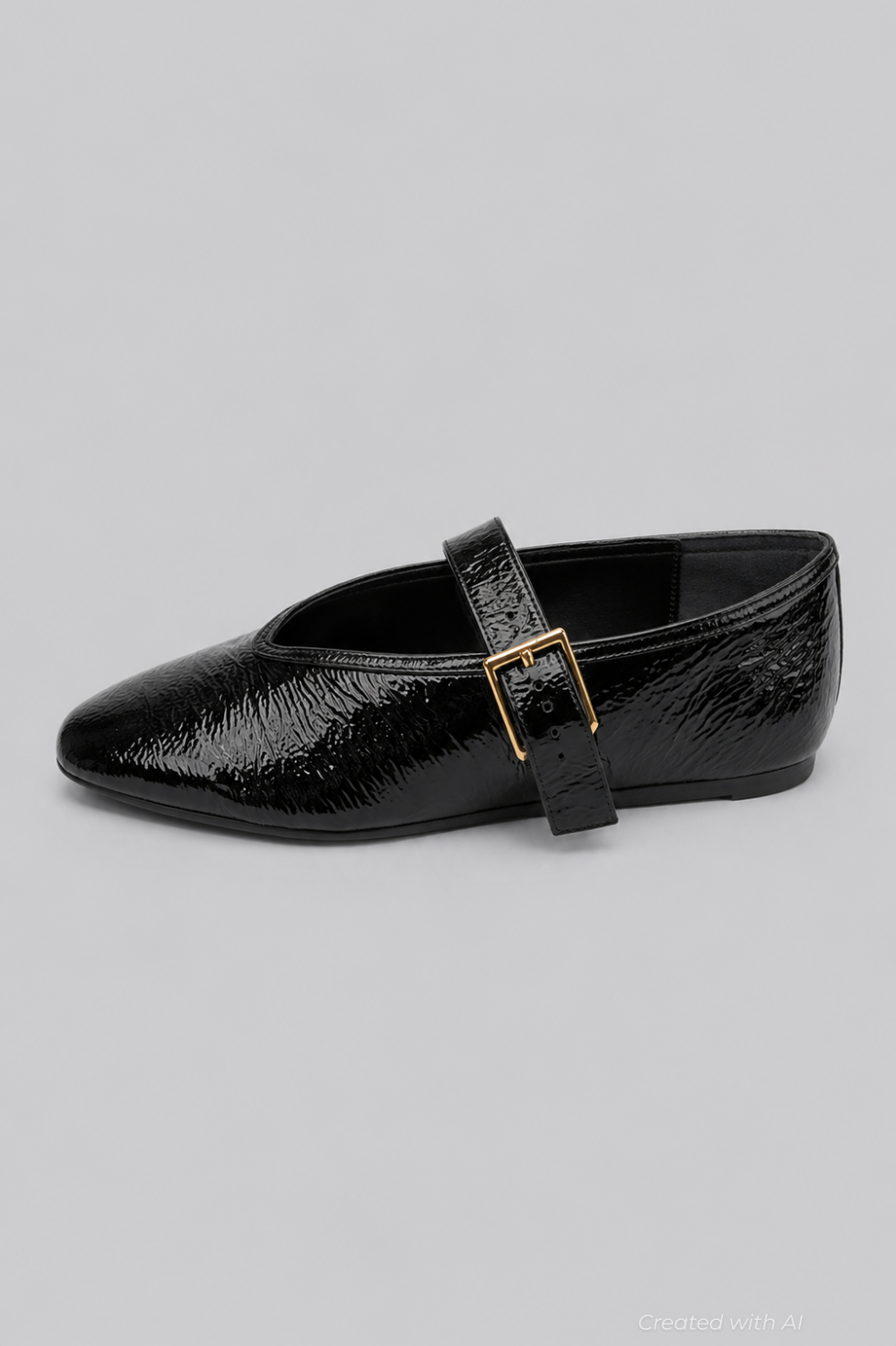 Women’s Courtney Buckled Flats - Black - Flats