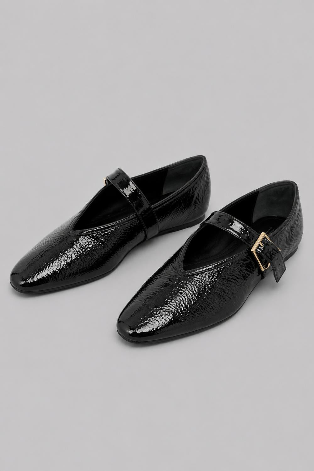Women’s Courtney Buckled Flats - Black - Flats