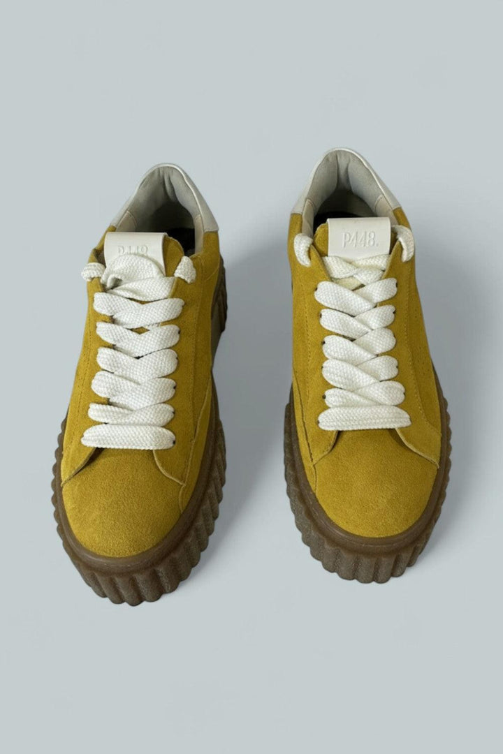 Women’s Creeper Sneakers - Yellow - 8 US / 38 EU - Sneaker