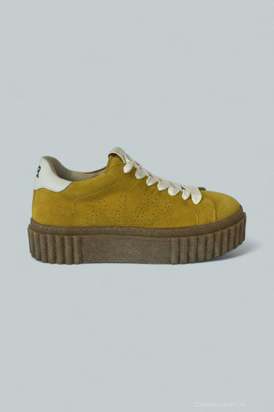 Women’s Creeper Sneakers - Yellow - 8 US / 38 EU - Sneaker