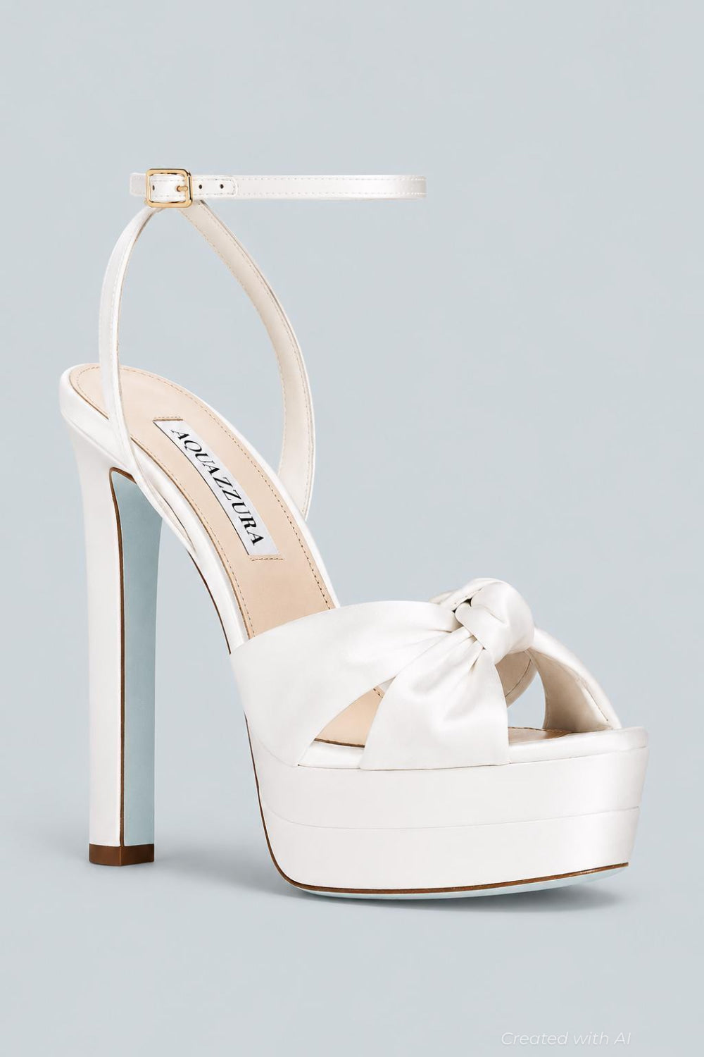 Women’s Cupid Bridal Plateau High Heel Sandals - White - 7.5 US / 37.5 EU - Heels