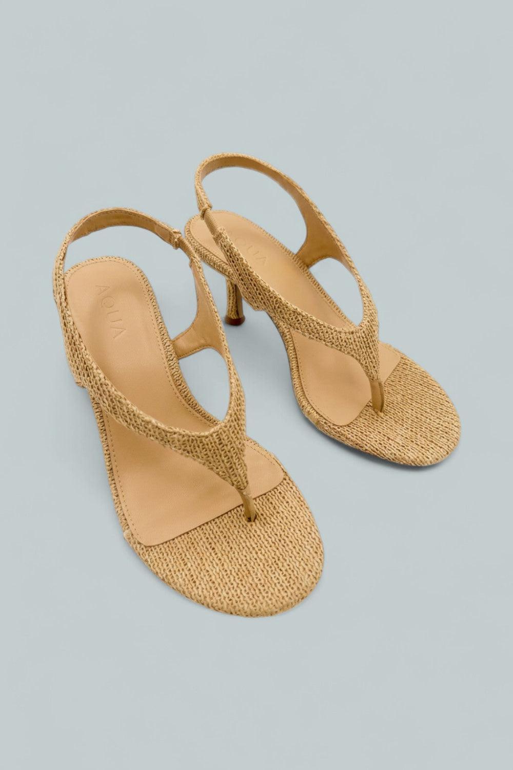 Women’s Dana Thong Sandals - Natural Raffia - 6.5 - Pumps