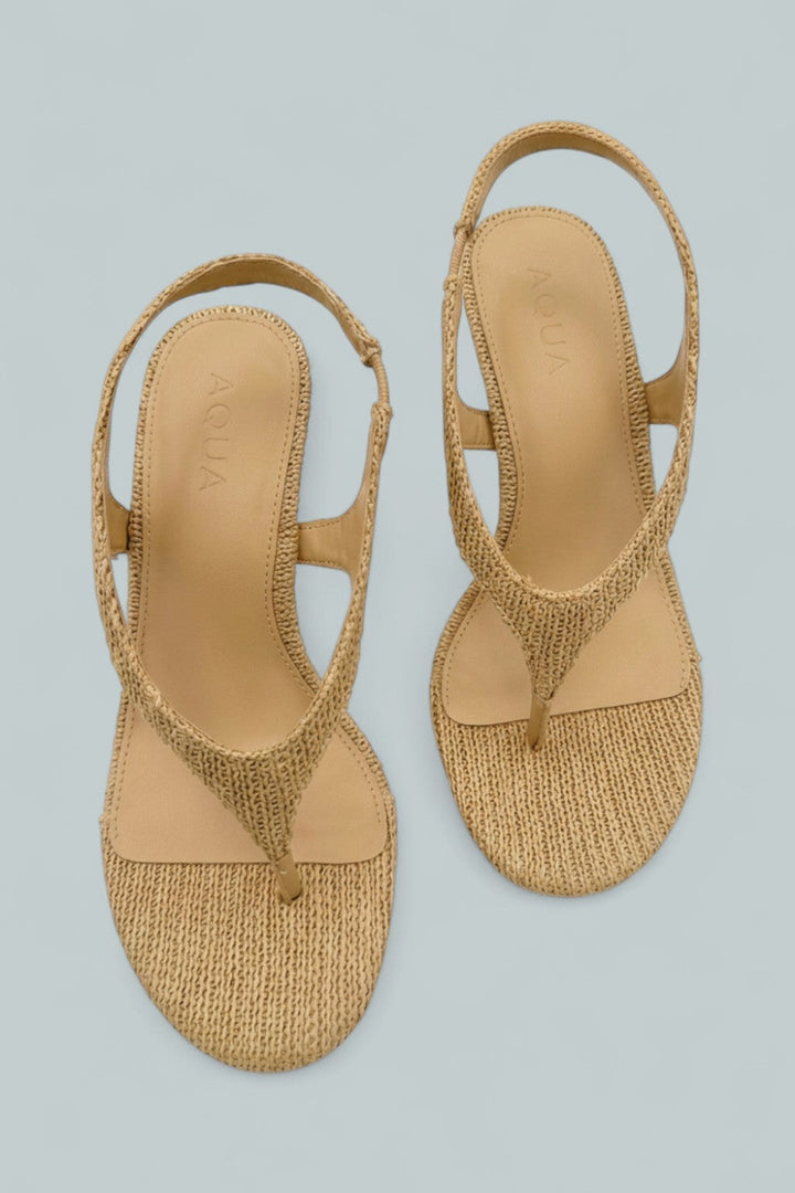 Women’s Dana Thong Sandals - Natural Raffia - 6.5 - Pumps