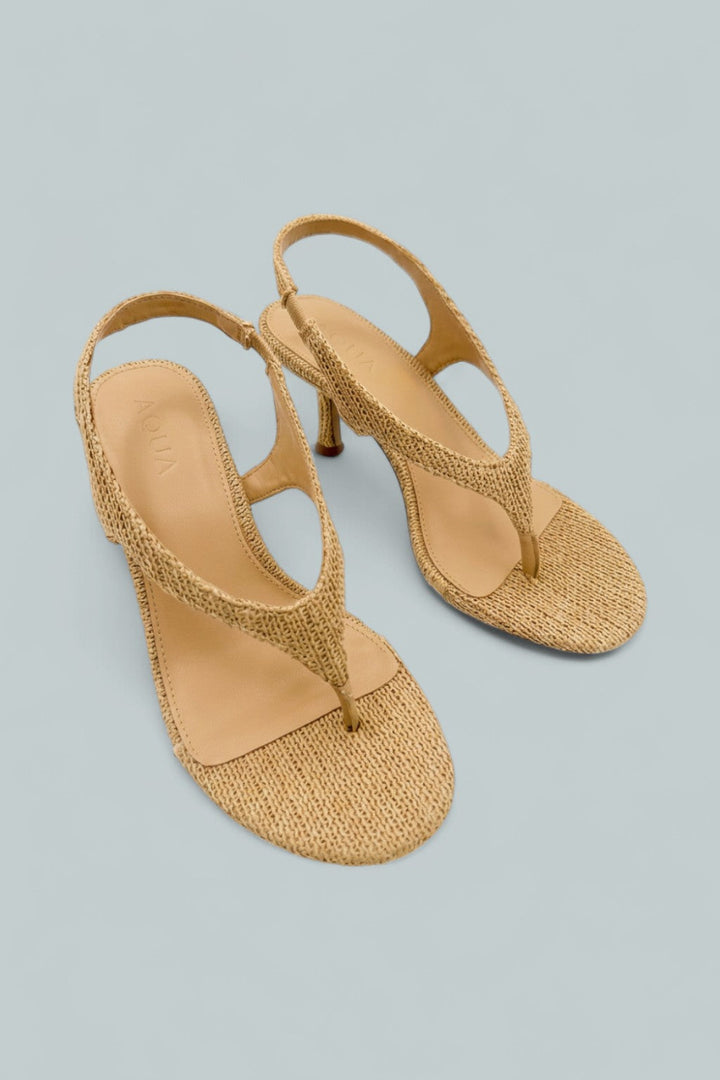 Women’s Dana Thong Sandals - Natural Raffia - 6.5 - Pumps