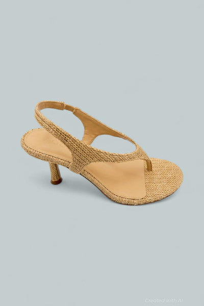 Women’s Dana Thong Sandals - Natural Raffia - Slingback