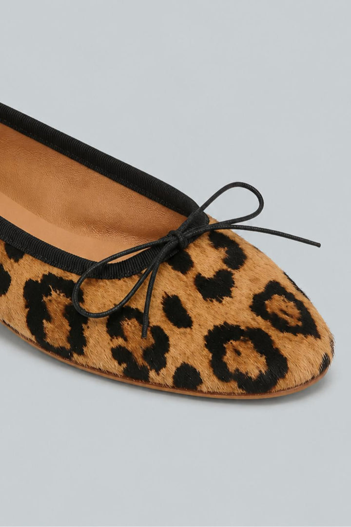 Women’s Dance Ballerina Flats - Leopard/Black - 8.5 US / 38.5 EU - Flats