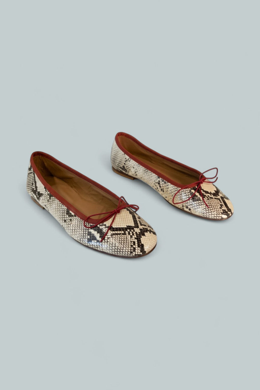 Women’s Dance Leather Ballerina Flats - Roccia - Flats