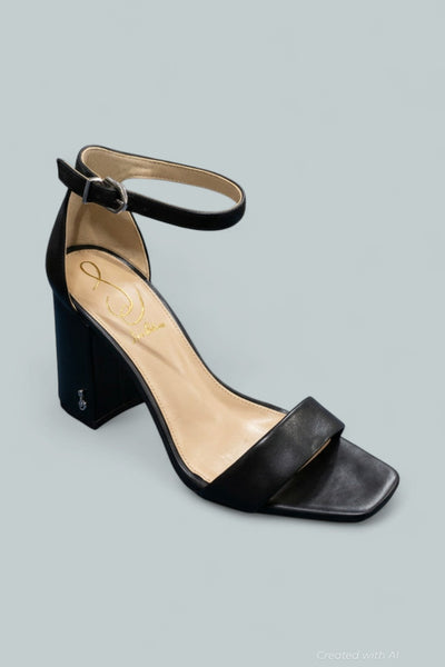 Women’s Daniella Strappy High-Heel Sandals - Black Leather - 5.5 - Heels