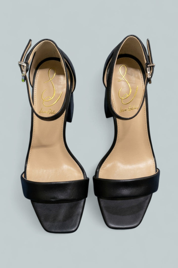 Women’s Daniella Strappy High-Heel Sandals - Black Leather - 5.5 - Heels