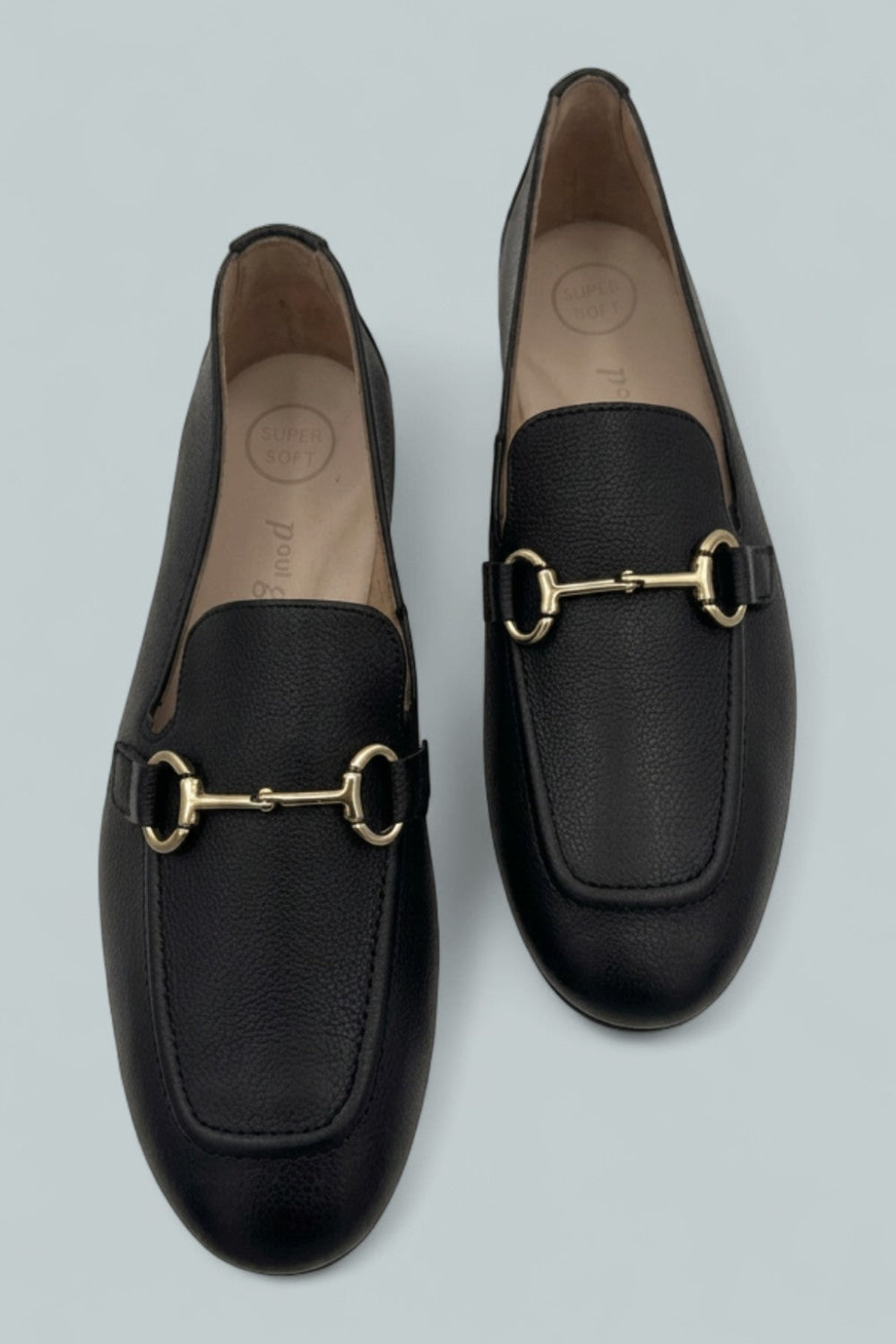 Women’s Daphne Apron Toe Loafers - Black Leather - Loafers