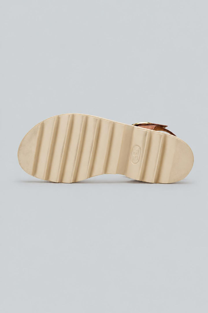 Women’s Darcy Leather Sandals - Cognac Leather - 8.5 - Sandals