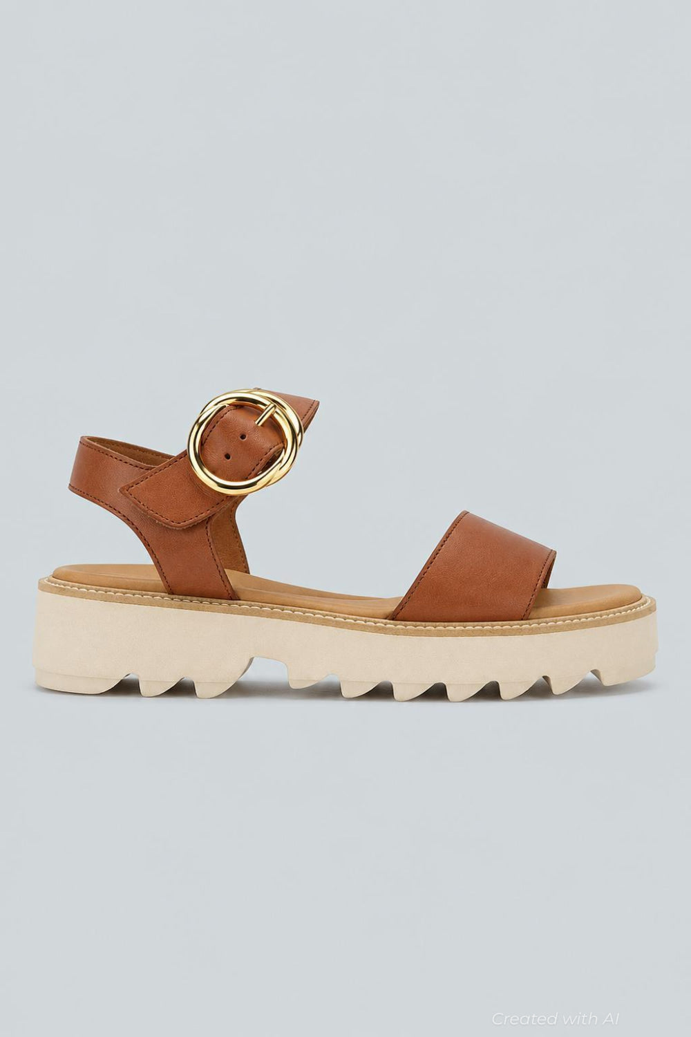 Women’s Darcy Leather Sandals - Cognac Leather - 8.5 - Sandals