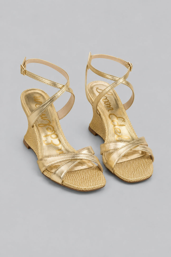 Women’s Davi Wedge Sandals - Amber Gold - Sandal