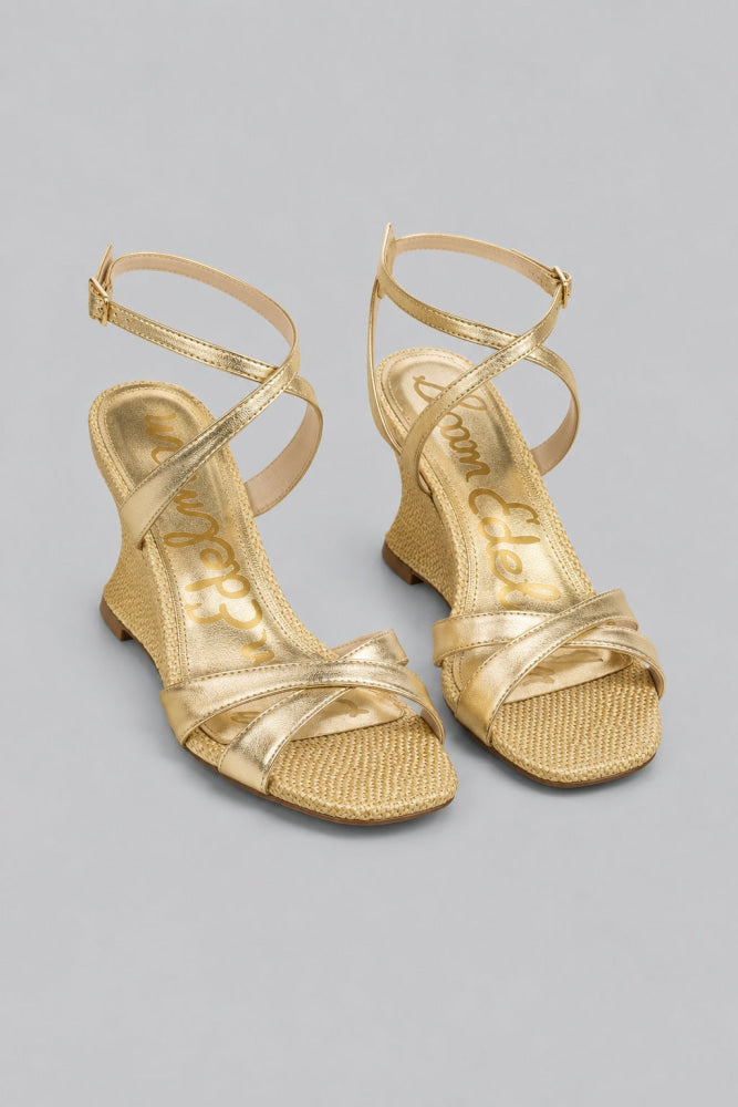 Women’s Davi Wedge Sandals - Amber Gold - Sandal