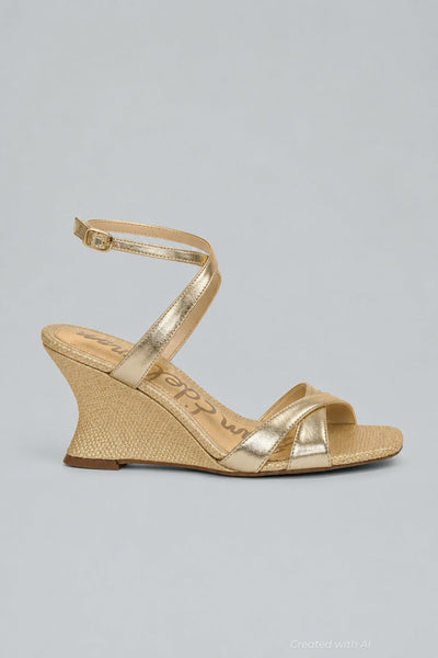 Women’s Davi Wedge Sandals - Amber Gold - Sandal