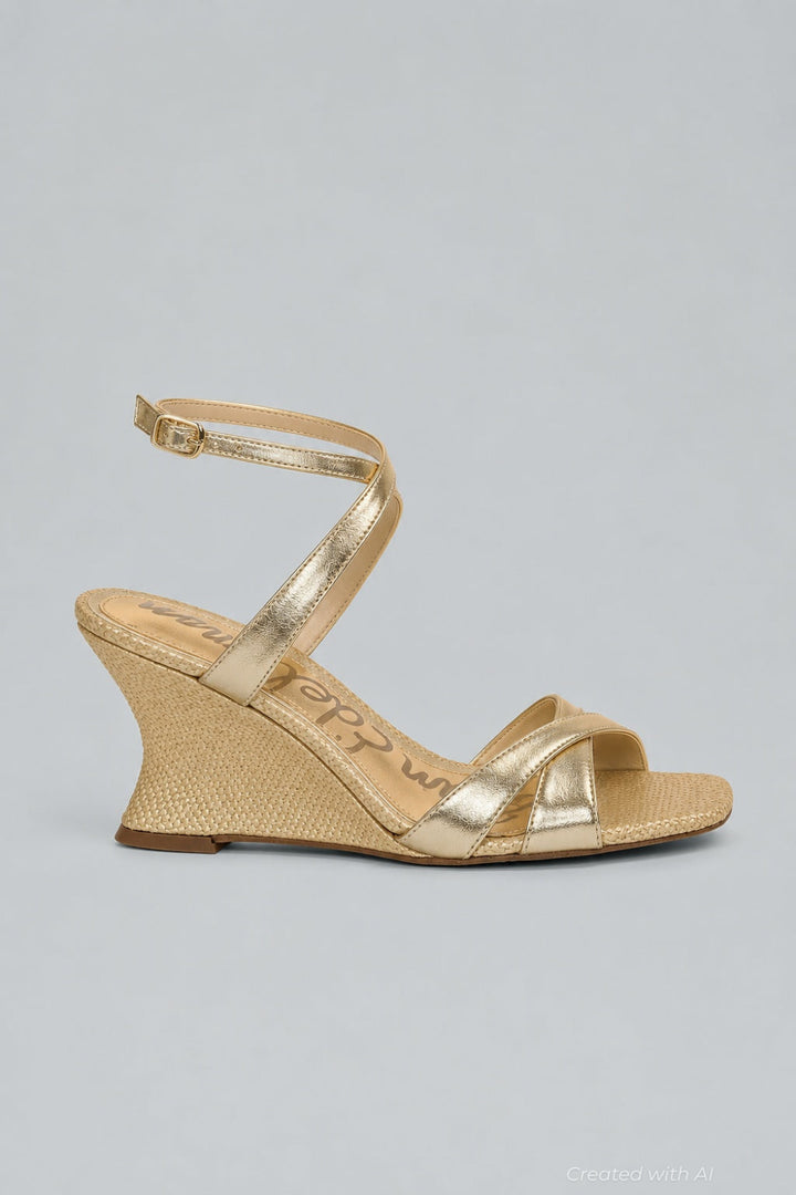 Women’s Davi Wedge Sandals - Amber Gold - Sandal