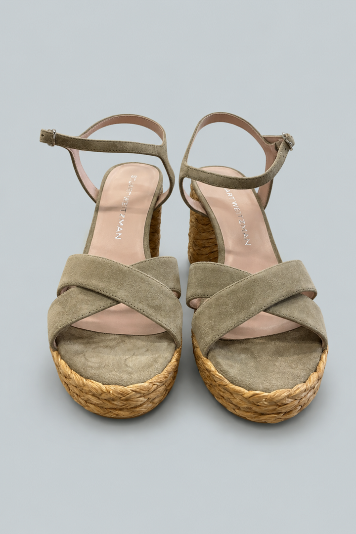 Women’s Dayna 80 Espadrille Platform Sandals - Golden Olive/Natural - 8 - Espadrille
