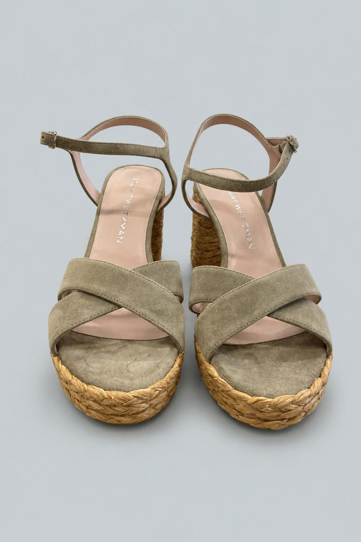 Women’s Dayna 80 Espadrille Platform Sandals - Golden Olive/Natural - 8 - Espadrille