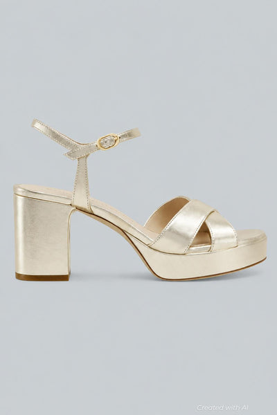Women’s Dayna Platform 80 Sandals - Light Gold - Sandal