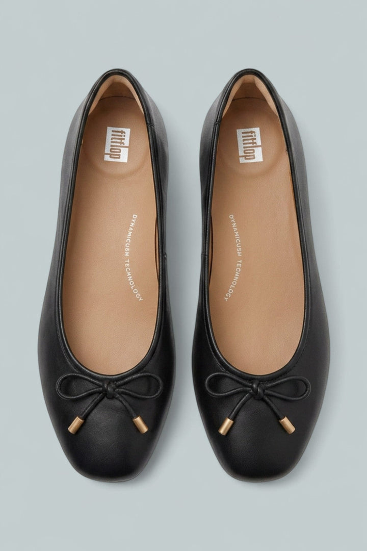 Women’s Delicato Bow Soft Ballerina Flats - Black - Flats