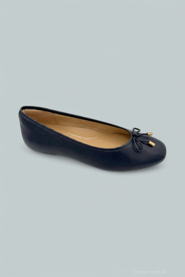 Women’s Delicato Bow Soft Ballerina Flats - Midnight Navy - Flats