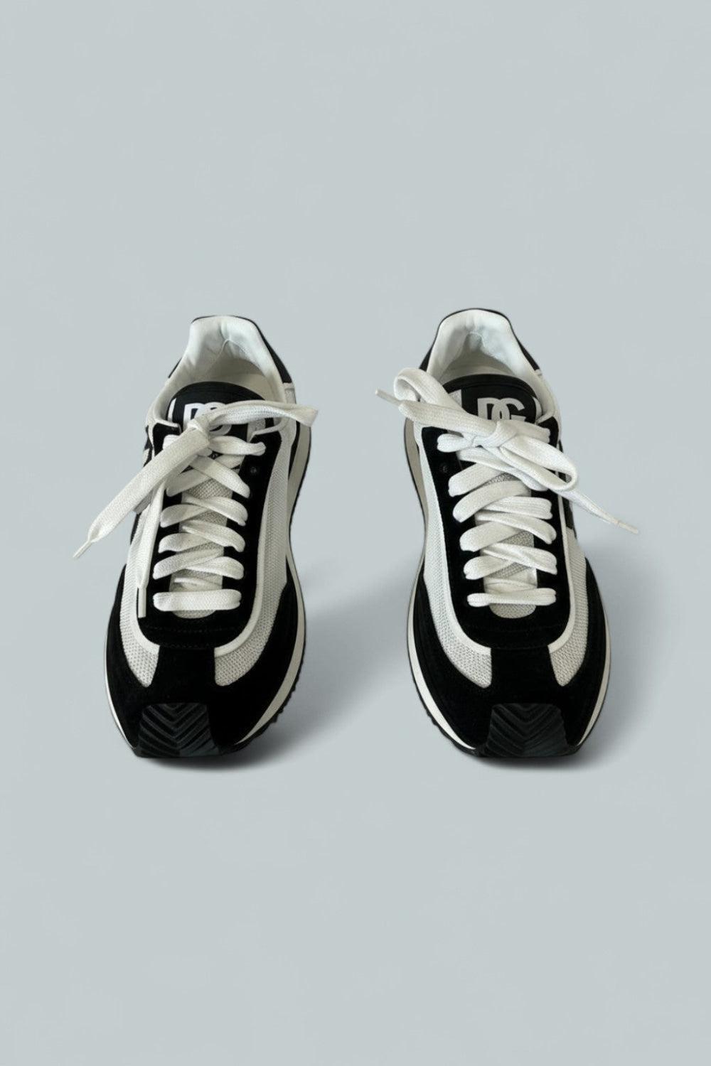 Women’s Dg Cushion Low Top Sneakers - Bianco/Nero - 7.5 US / 37.5 EU - Sneaker
