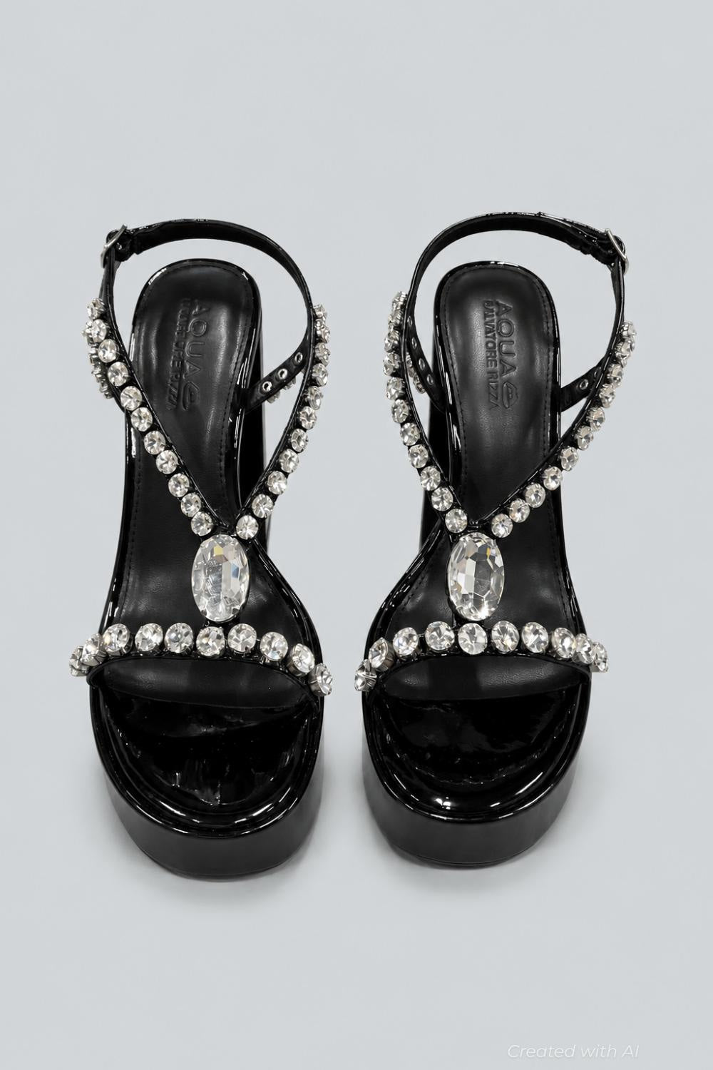 Women’s Disco Platform Sandals Exclusive - Black - 7 - Sandal