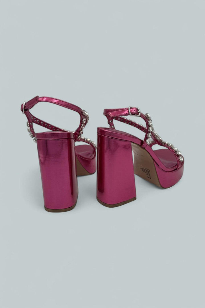 Women’s Disco Platform Sandals Exclusive - Pink - 9.5 US - Sandals