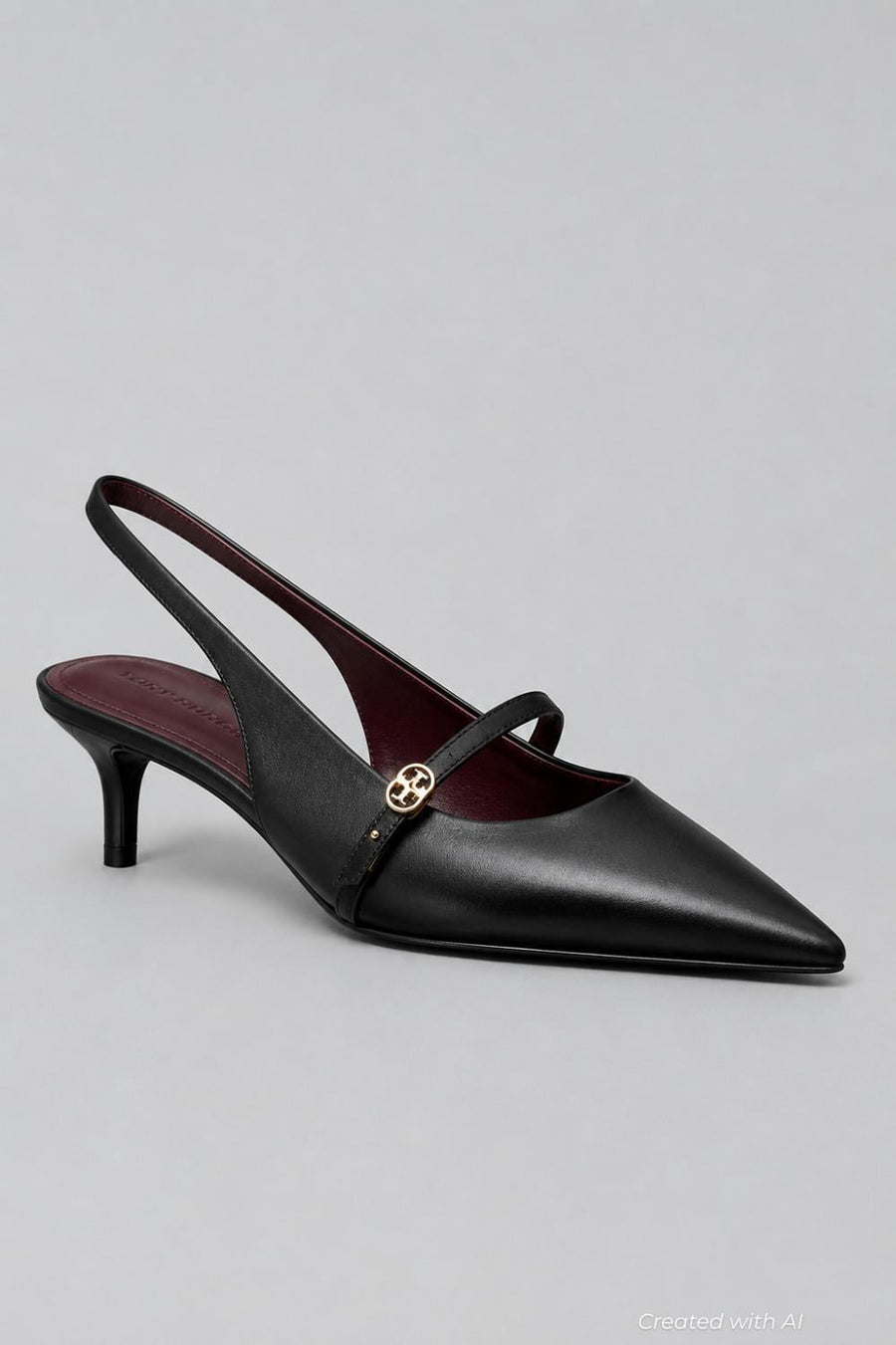 Women’s Double T Buckle Mary Jane Pumps - Perfect Black - 9 - Mary Jane