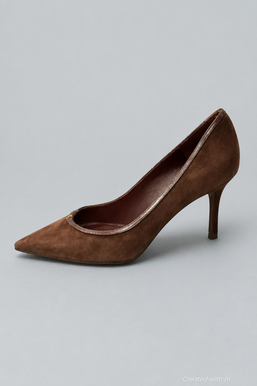 Women’s Double T Buckle Pumps - Dark Cocoa - 8.5 - Heels