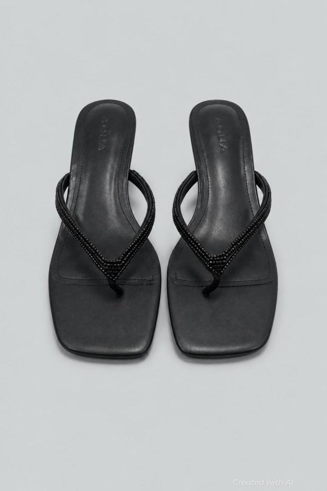 Women’s Ebony Thong Sandals Exclusive - Black - Sandal