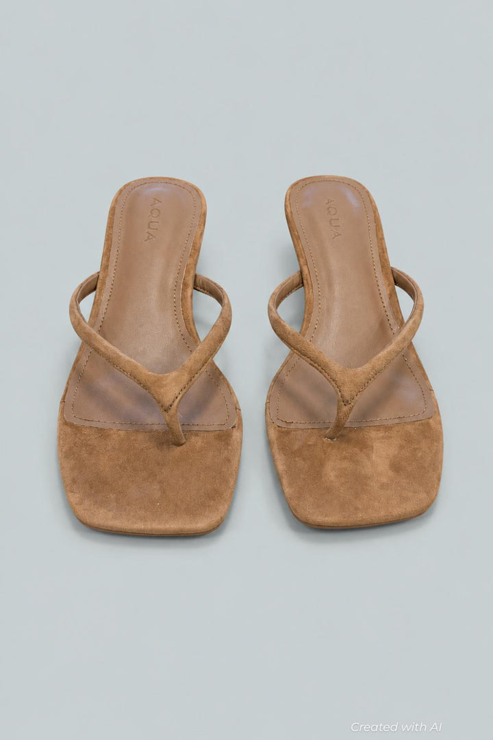 Women’s Ebony Thong Sandals Exclusive - Chestnut Suede - Sandal