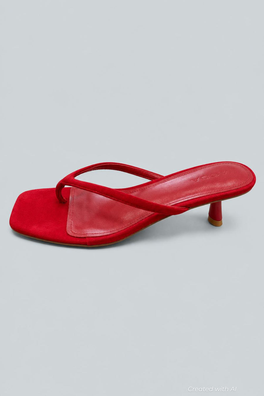 Women’s Ebony Thong Sandals - Red Suede - 9.5 - Sandal
