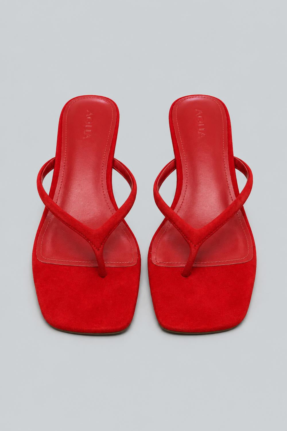 Women’s Ebony Thong Sandals - Red Suede - 9.5 - Sandal