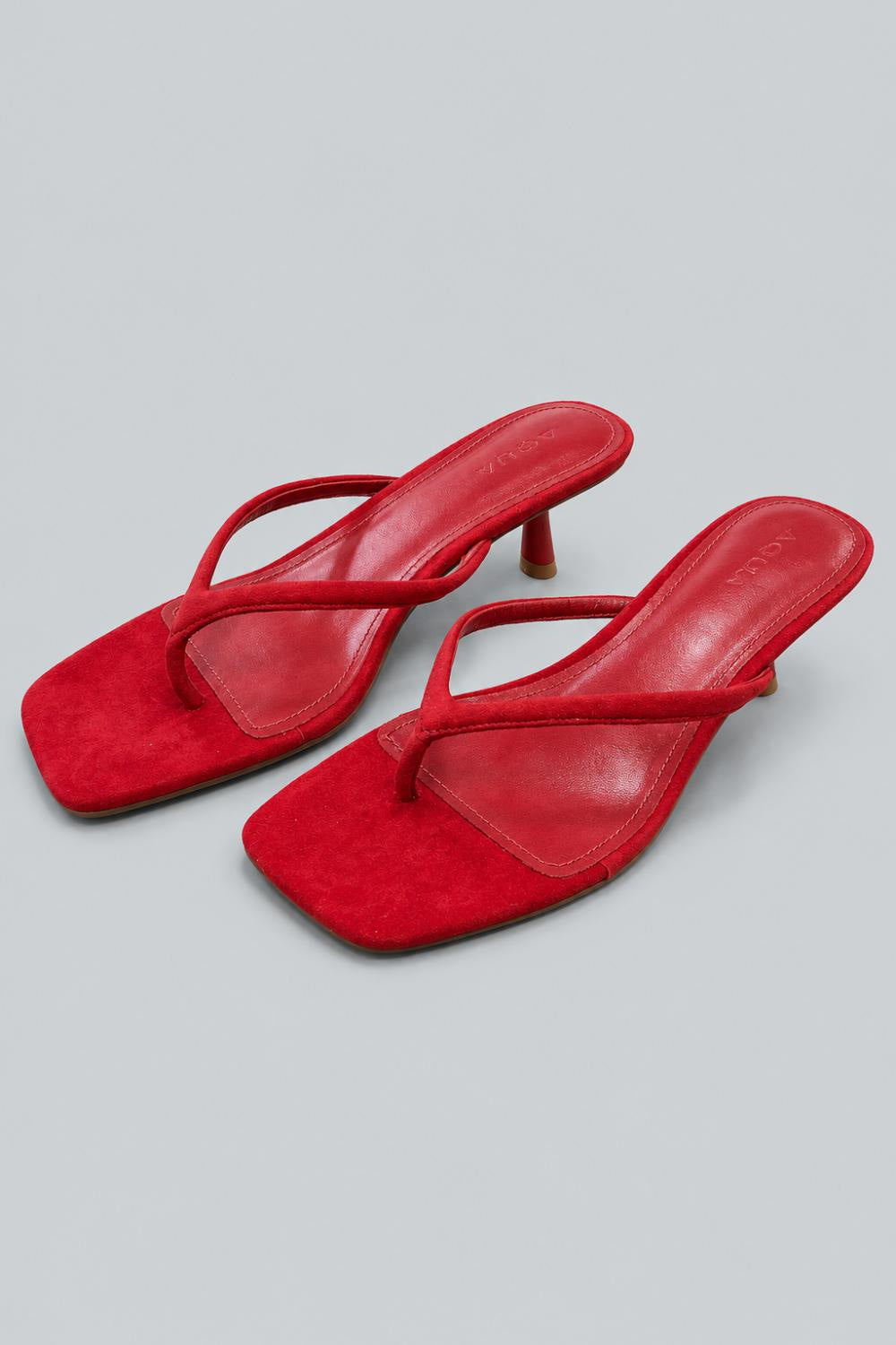 Women’s Ebony Thong Sandals - Red Suede - 9.5 - Sandal