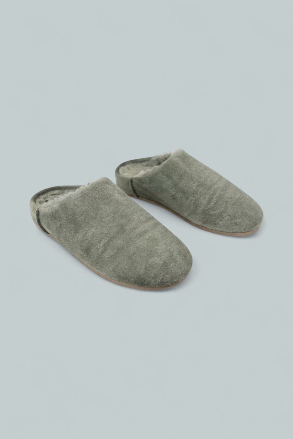 Women’s Elea Slip-On Sheepskin Slippers - Moss Green - 8 - Slip-On