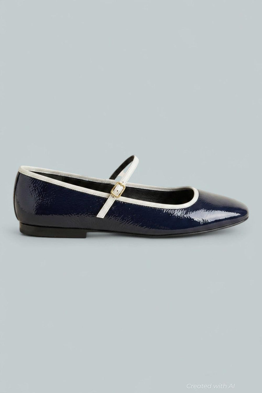 Women’s Ellie Mary Jane Flats - Navy/Ecru - 8.5 - Mary Jane