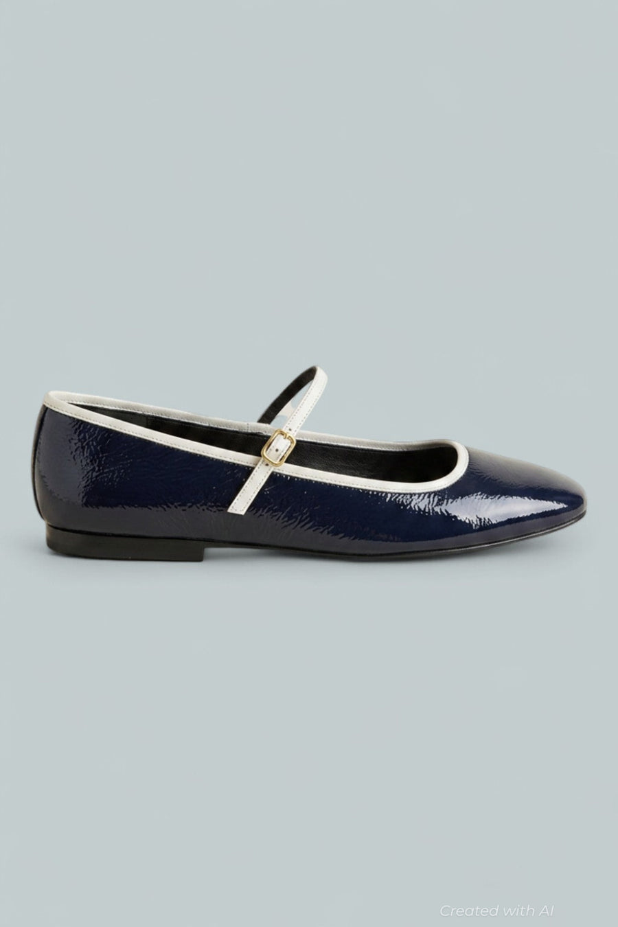 Women’s Ellie Mary Jane Flats - Navy/Ecru - 8.5 - Mary Jane