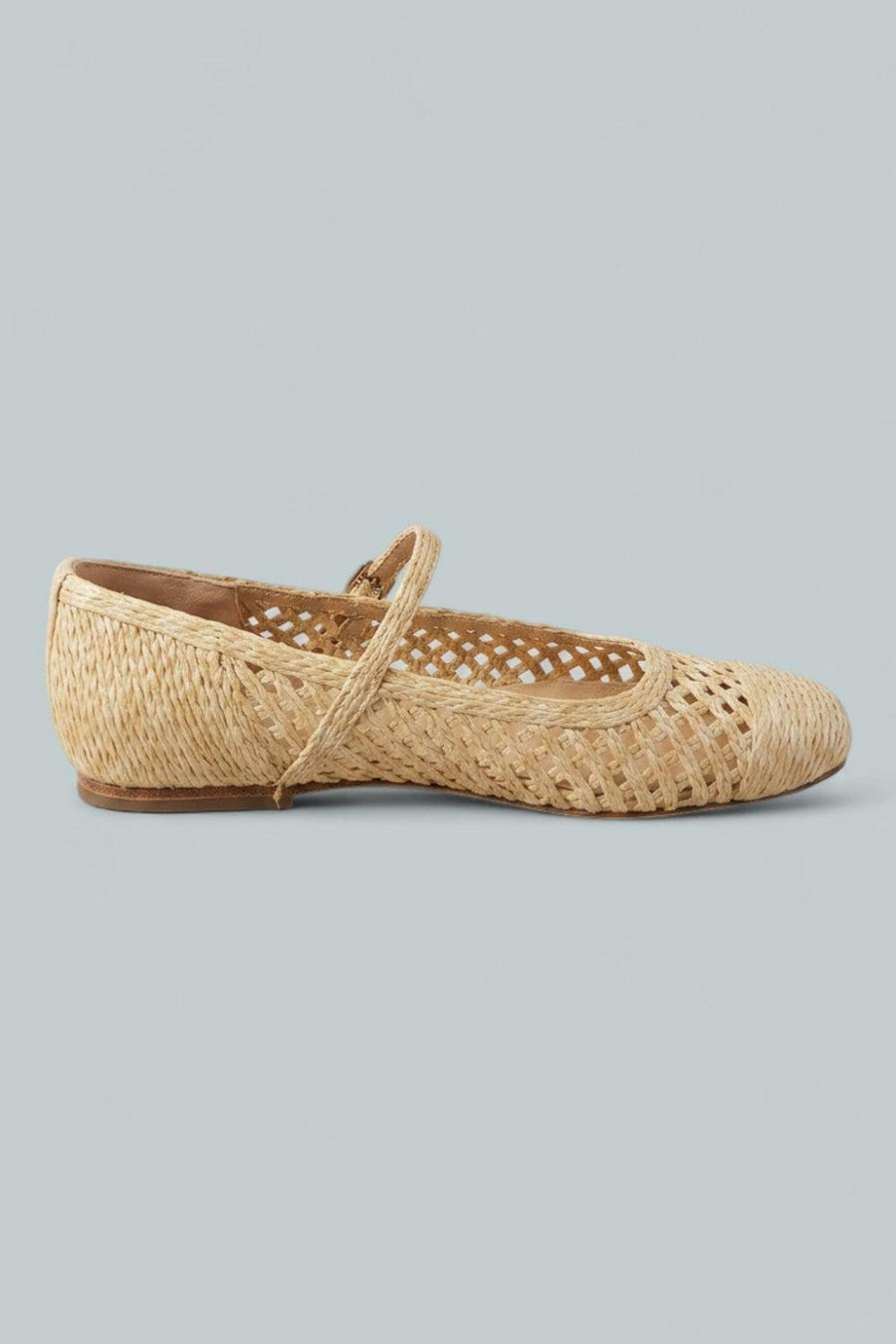 Women’s Ellie Raffia Flats - Natural - 9.5 - Flats