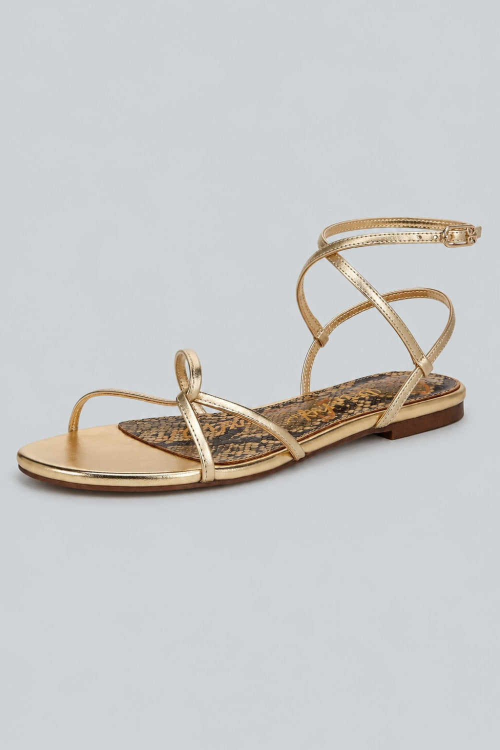 Women’s Ellina Strappy Sandals - Amber Gold - 10 - Loafers