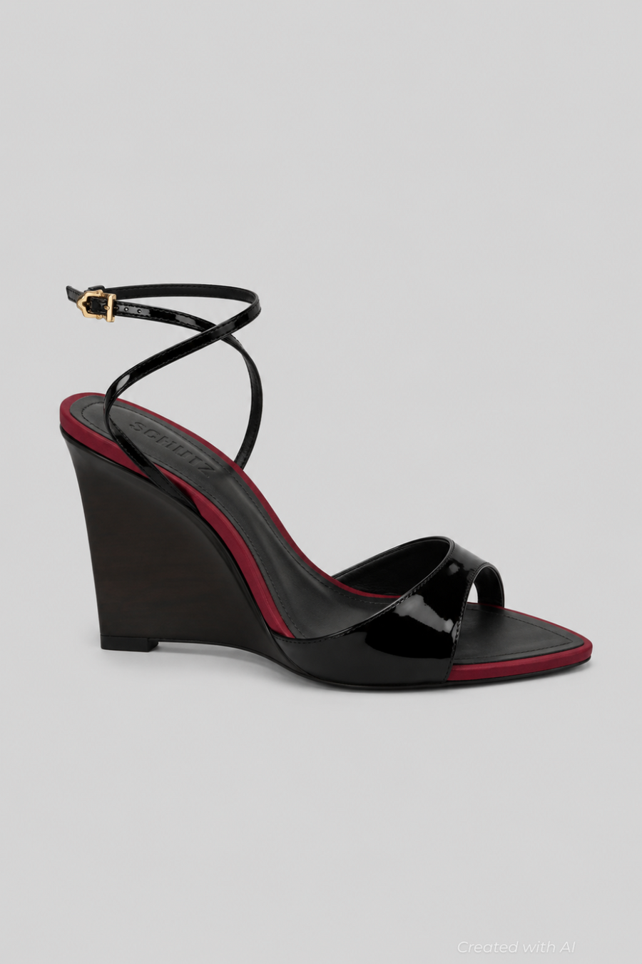 Women’s Elodie Wedge Sandals - Black - 9 - Sandal
