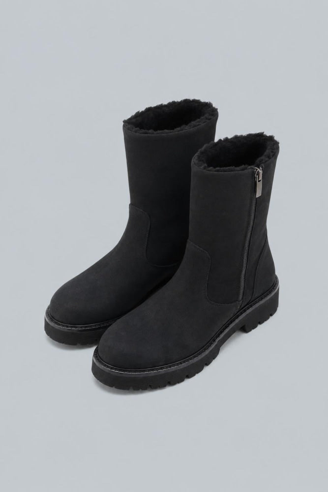 Women’s Eloise Boots - Black Nubuck - 6 - Boots