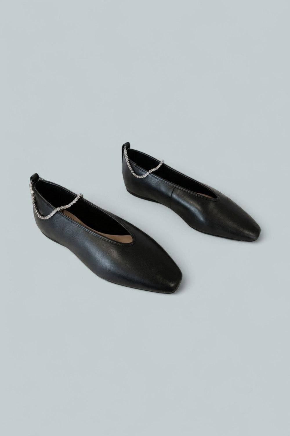 Women’s Emery Embellished Ballet Flats - Black - Flats