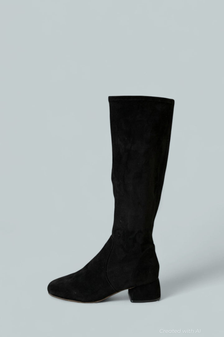 Women’s Emily Stretch Boots - Black Suede - Boots