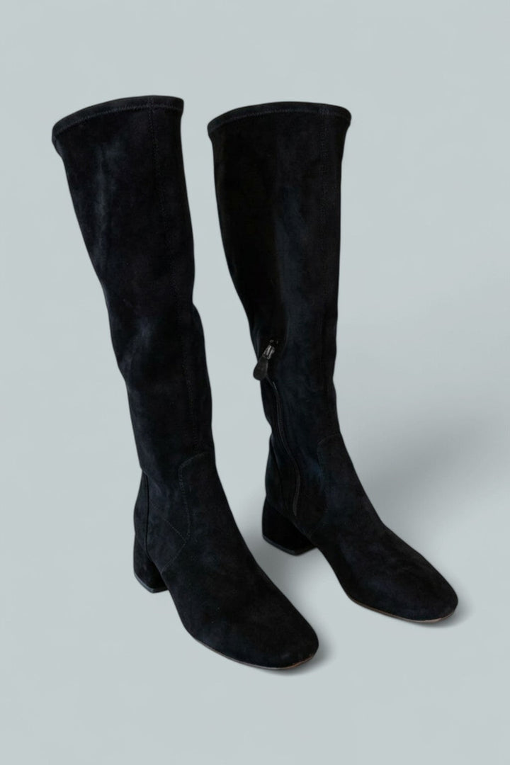 Women’s Emily Stretch Boots - Black Suede - Boots