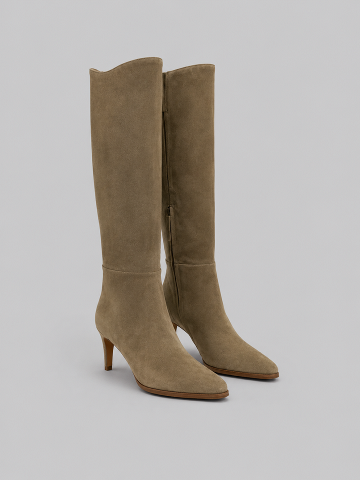 Women’s Emmi Boots - Olive Suede - 9 - Boots