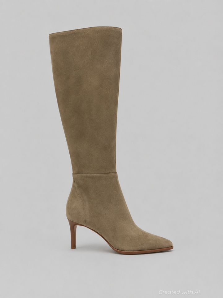 Women’s Emmi Boots - Olive Suede - 9 - Boots