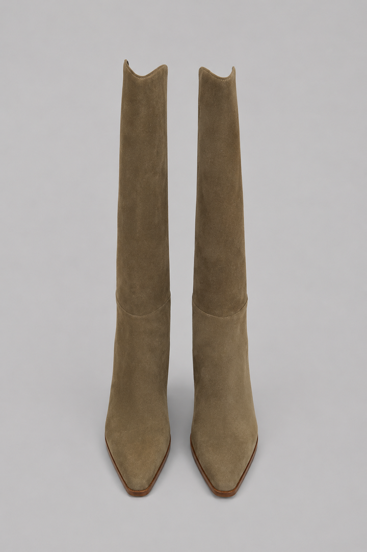 Women’s Emmi Boots - Olive Suede - 9 - Boots