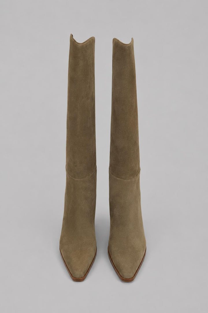 Women’s Emmi Boots - Olive Suede - 9 - Boots